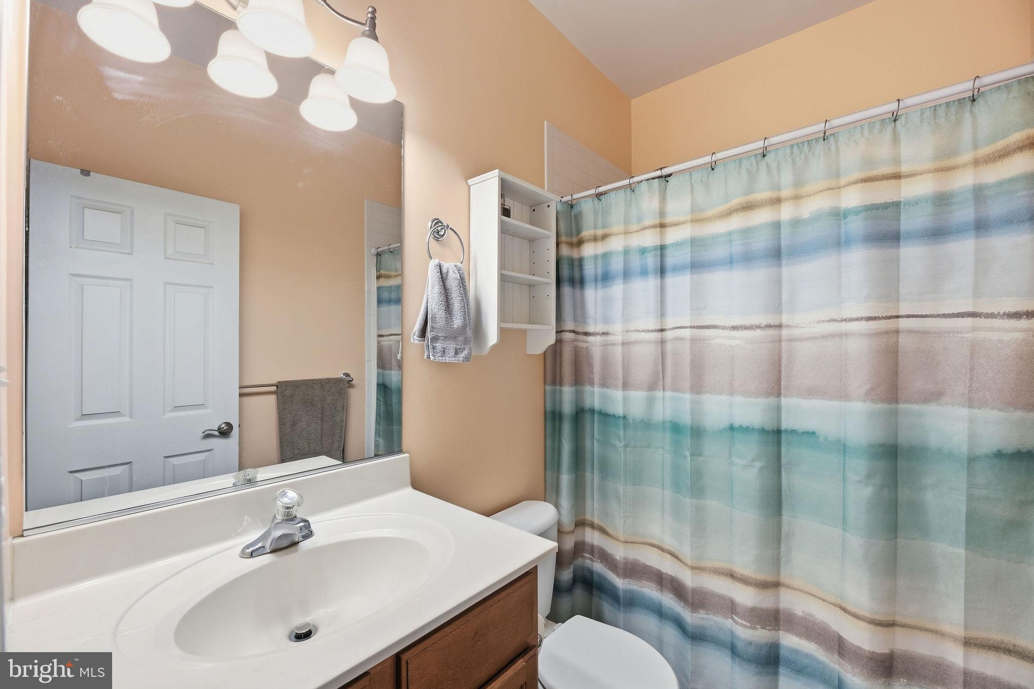 405 Ball Road St. Leonard, MD 20685 - Photo 20 of 40 a bathroom with a sink and mirror