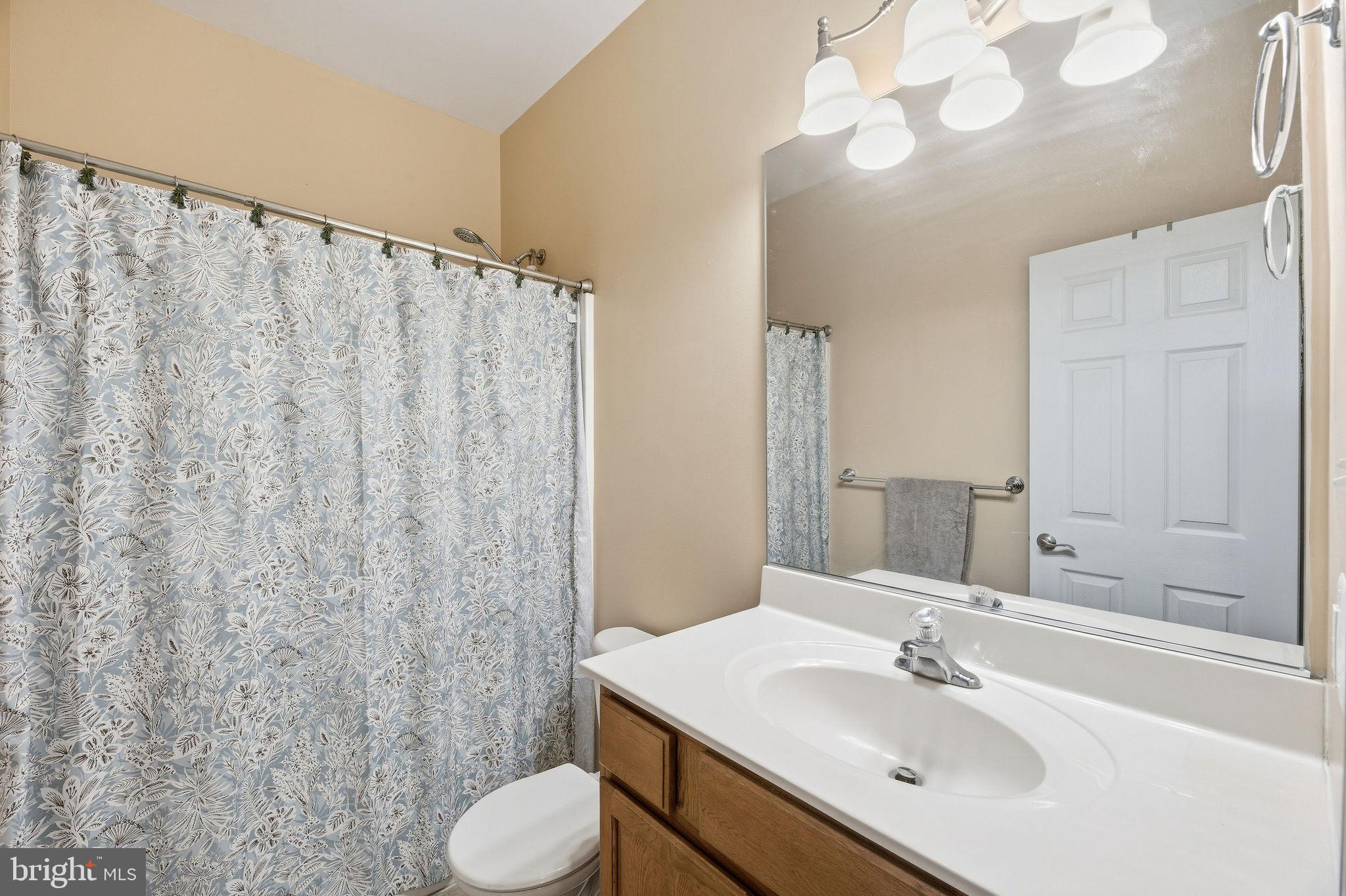 405 Ball Road St. Leonard, MD 20685 - Photo 22 of 40 a bathroom with a sink toilet and shower
