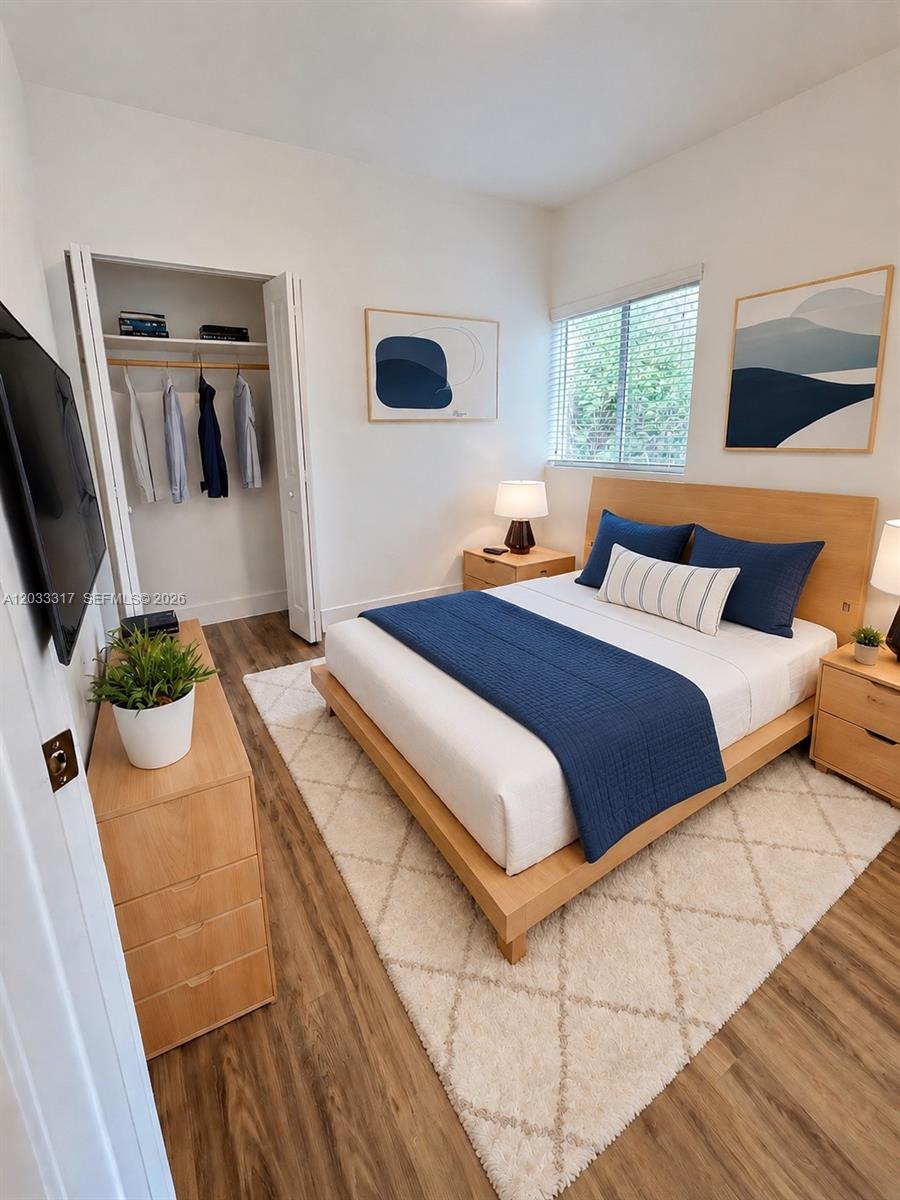 37 Northwest 70th Street, Unit B Miami, FL 33150 - Photo 10 of 17 Bedroom #3 Virtually Staged