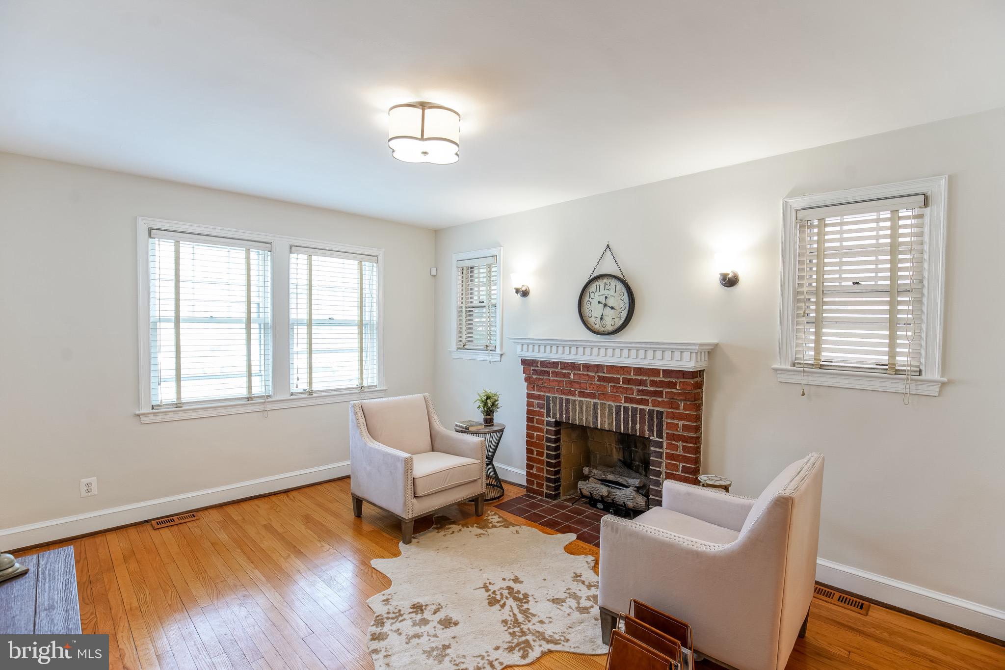 4232 River Road Northwest Washington, DC 20016 - Photo 7 of 46 Living Room with Gas Fireplace