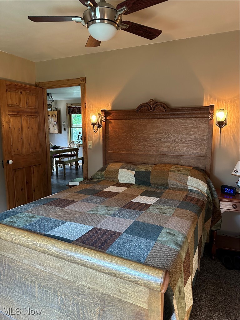 48864 Dry Ridge Road Clarington, OH 43915 - Photo 33 of 49 Bedroom featuring a ceiling fan