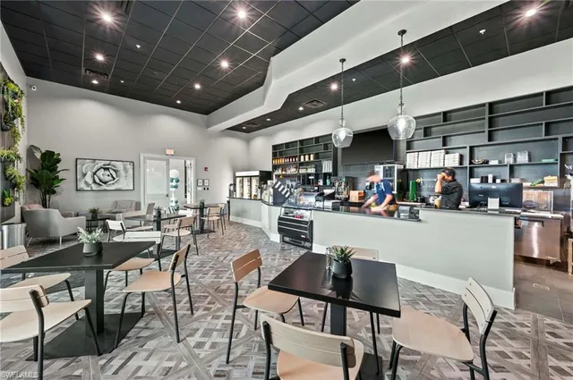 a kitchen with a stove and a microwave