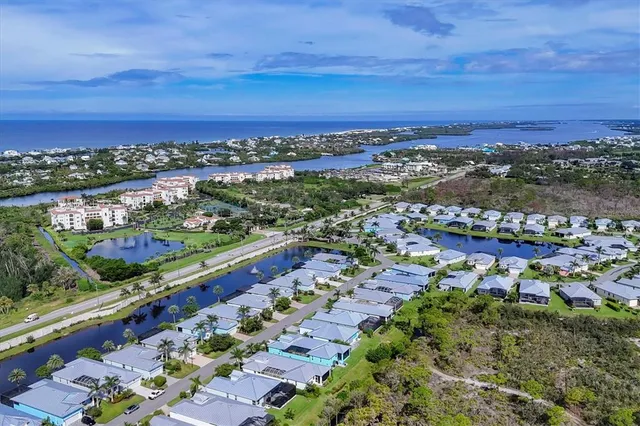 an aerial view of a city