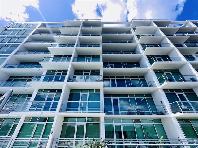 a front view of a building