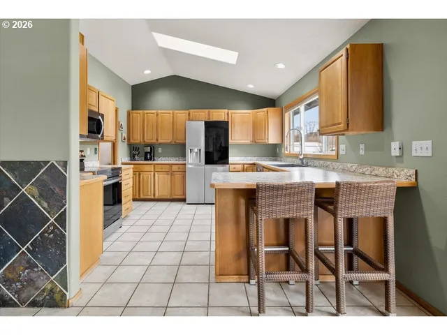 a house view with a garden space