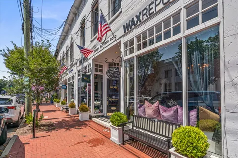 a view of a building with a porch