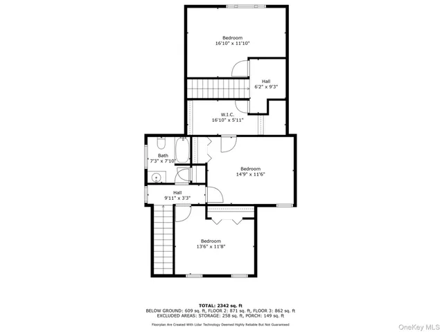 a picture of a room with a white wall and a large mirror