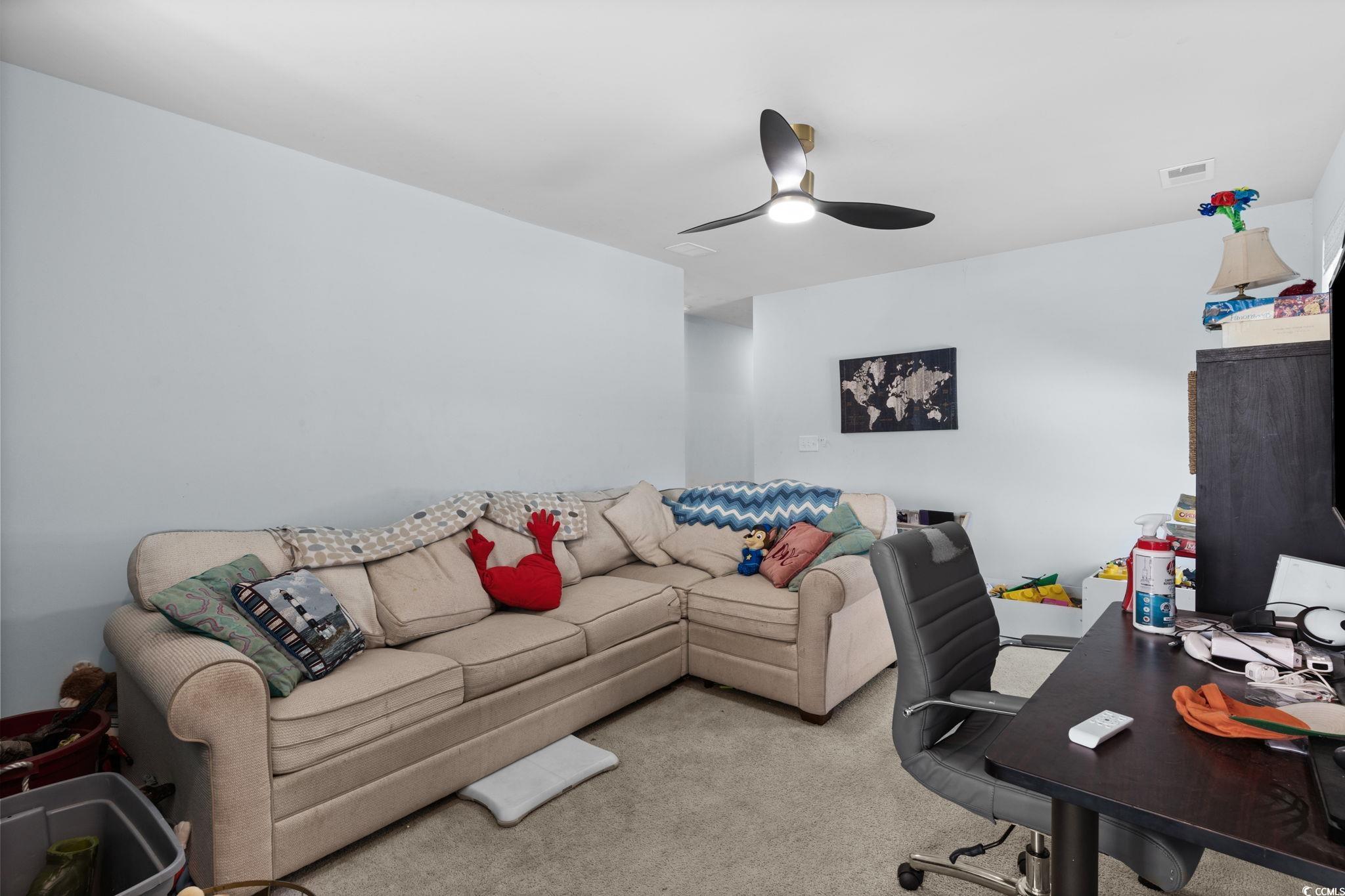 196 Cypress Tree Loop Longs, SC 29568 - Photo 22 of 40 Office with carpet and a ceiling fan