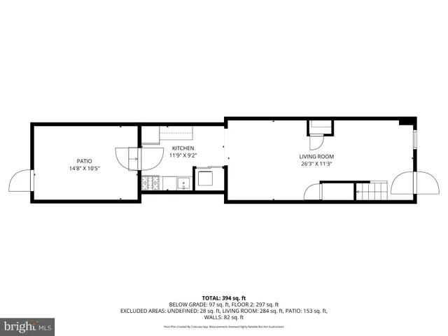 a picture of a bench in a white building