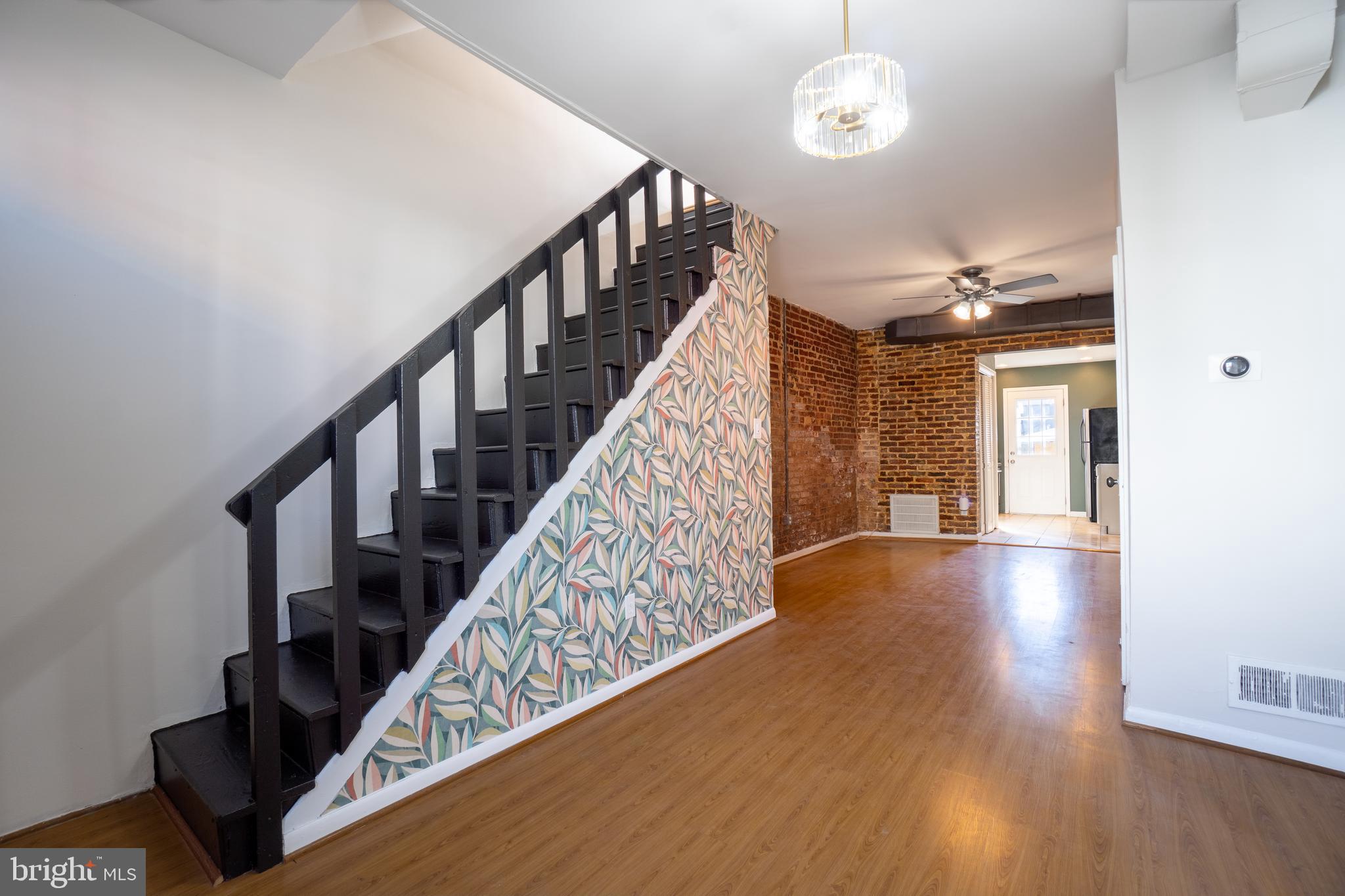1227 Wylie Street Northeast Washington, DC 20002 - Photo 3 of 20 a view of entryway and hall with wooden floor