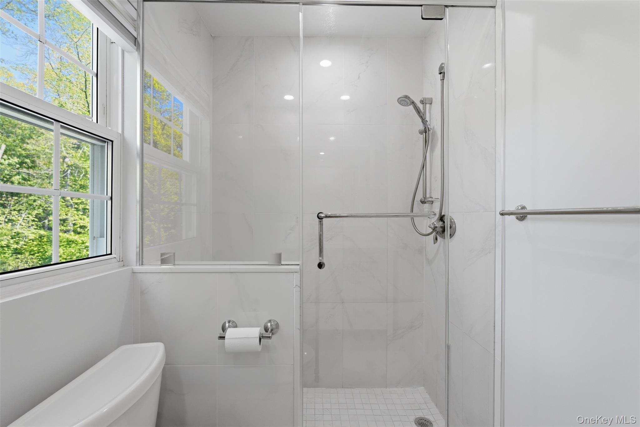 136 Devonshire Road Larchmont, NY 10538 - Photo 18 of 34 a bathroom with a shower and toilet