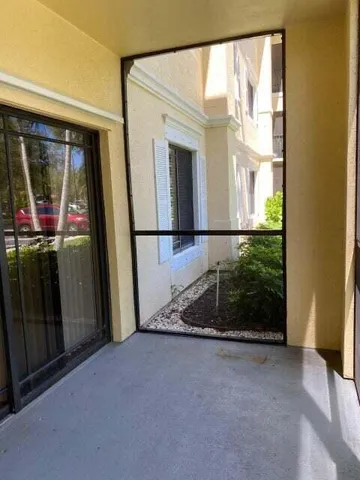 a view of outdoor space and balcony