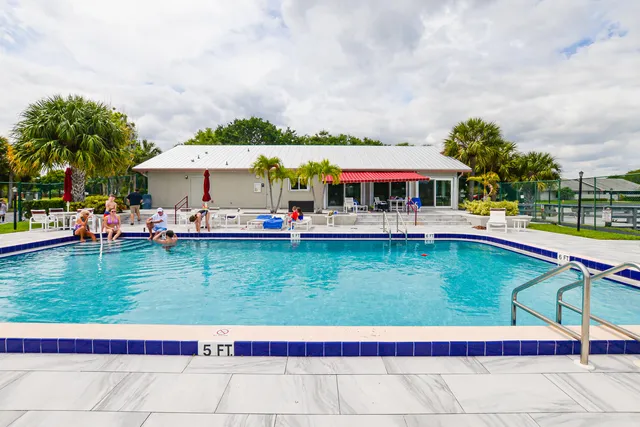 a view of an swimming pool