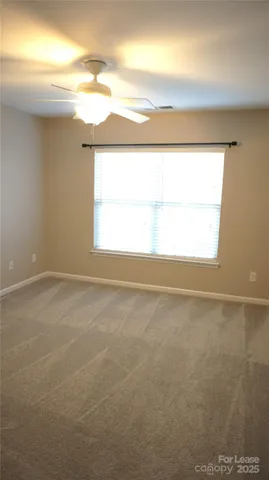 an empty room with closet