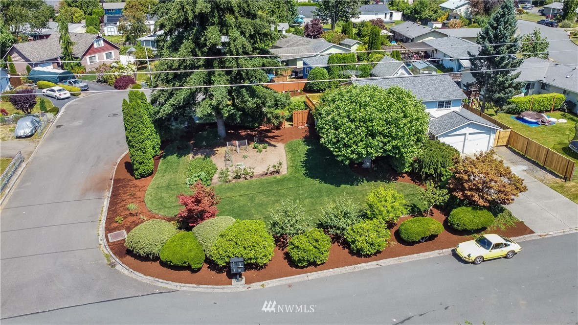 417 212th Street Southwest Bothell, WA 98021 - Photo 27 of 28 an aerial view of a house with a garden and garden