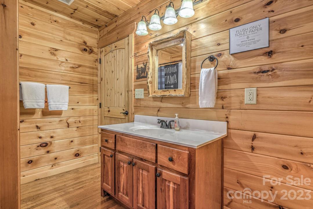 398 Pin Oak Ridge Murphy, NC 28906 - Photo 22 of 30 a bathroom with a sink and a mirror
