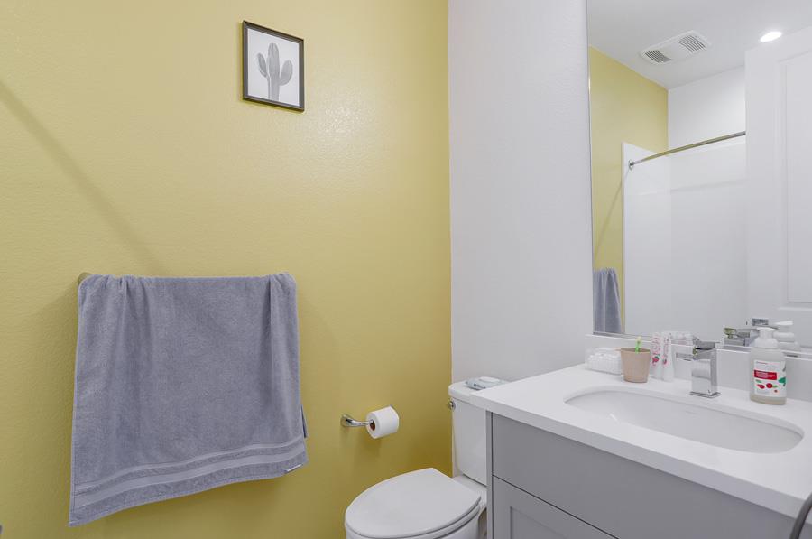 330 Marquetta Circle Mountain View, CA 94043 - Photo 16 of 26 a bathroom with a sink mirror vanity and toilet
