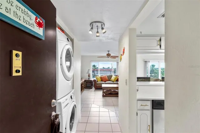 a view of living room with furniture and a window