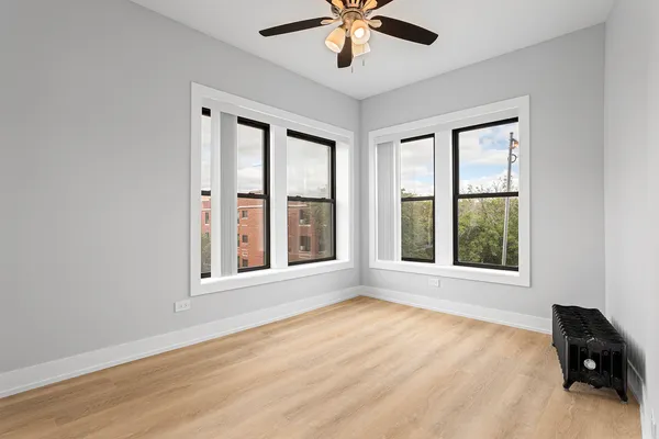 wooden floor in an empty room