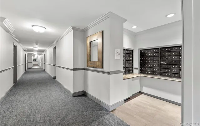 a view of hallway with stairs