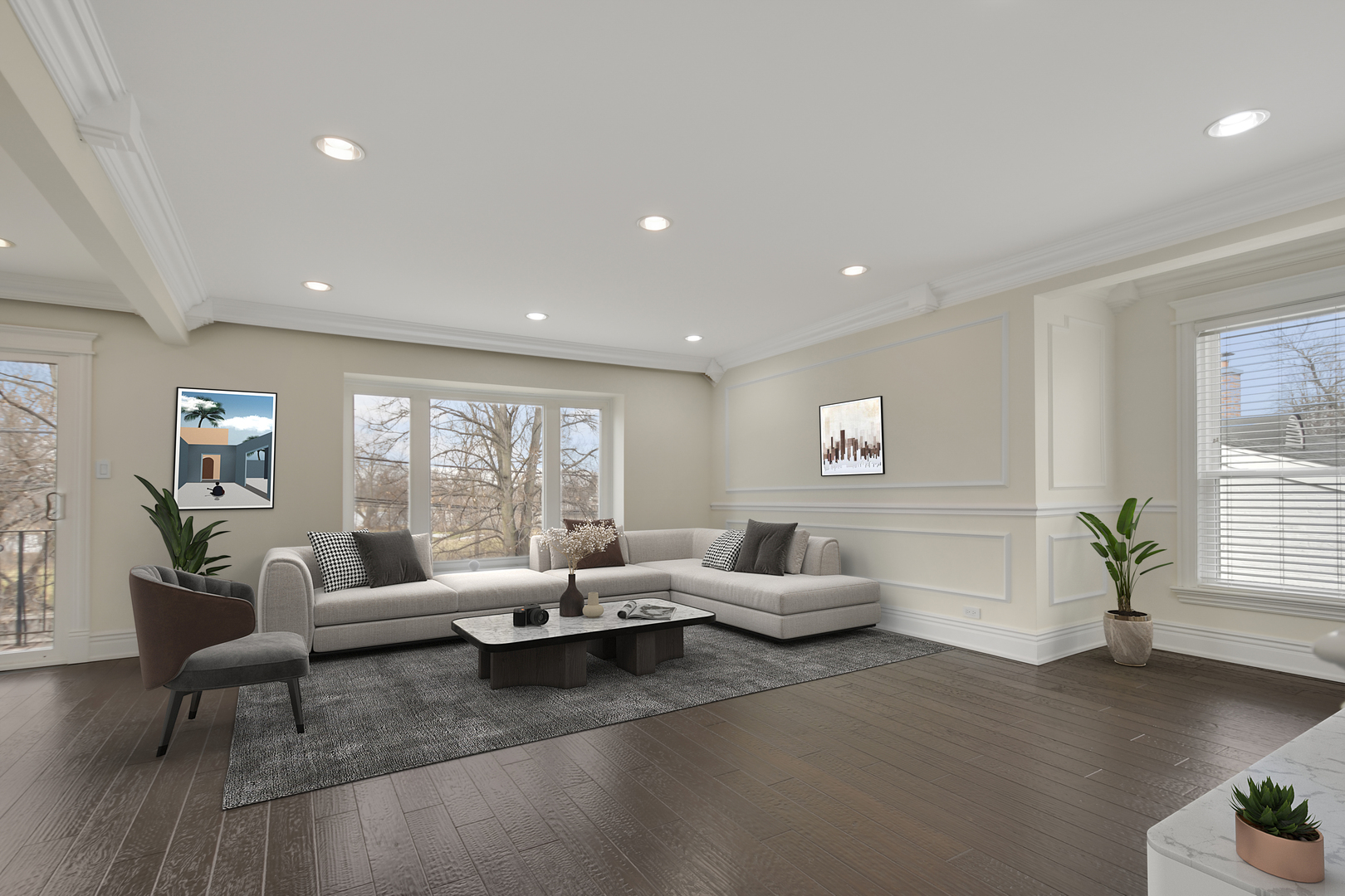 491 Old Surrey Road, Unit B Hinsdale, IL 60521 - Photo 2 of 29 a living room with furniture and window