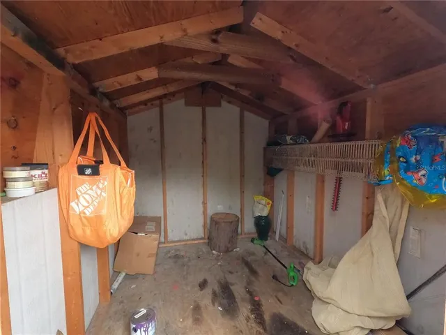 a view of storage and utility room