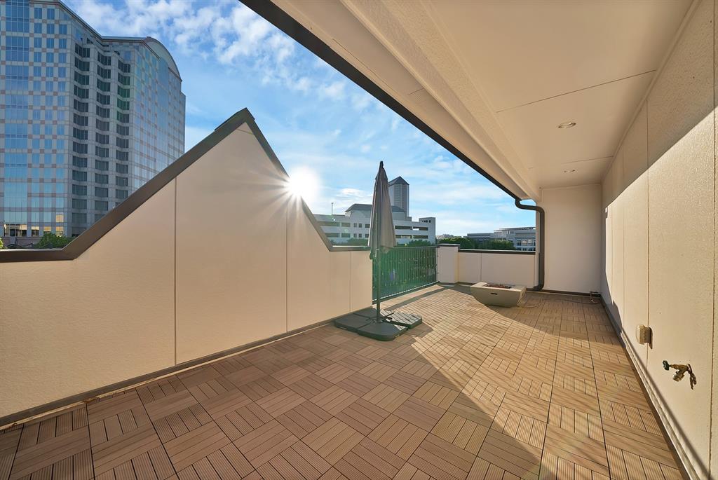 5437 Patterson Street Irving, TX 75039 - Photo 21 of 40 View of patio / terrace with a view of city