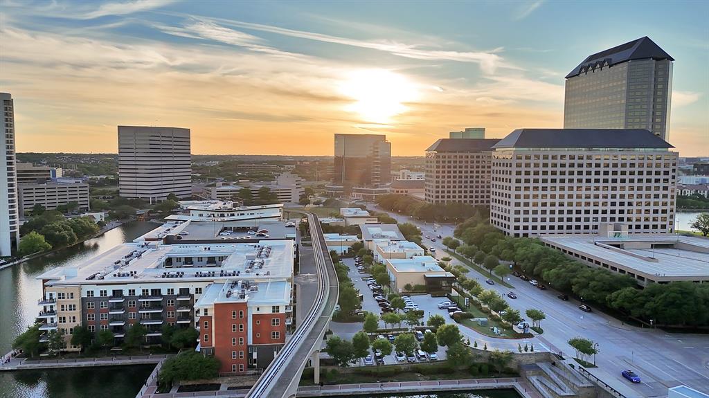 5437 Patterson Street Irving, TX 75039 - Photo 36 of 40 Aerial view at dusk of a city view and a water view