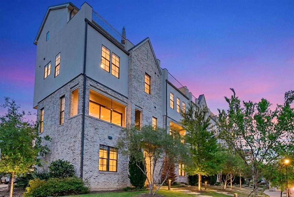 5437 Patterson Street Irving, TX 75039 - Photo 40 of 40 Twilight scene of the property, Illuminated with AI