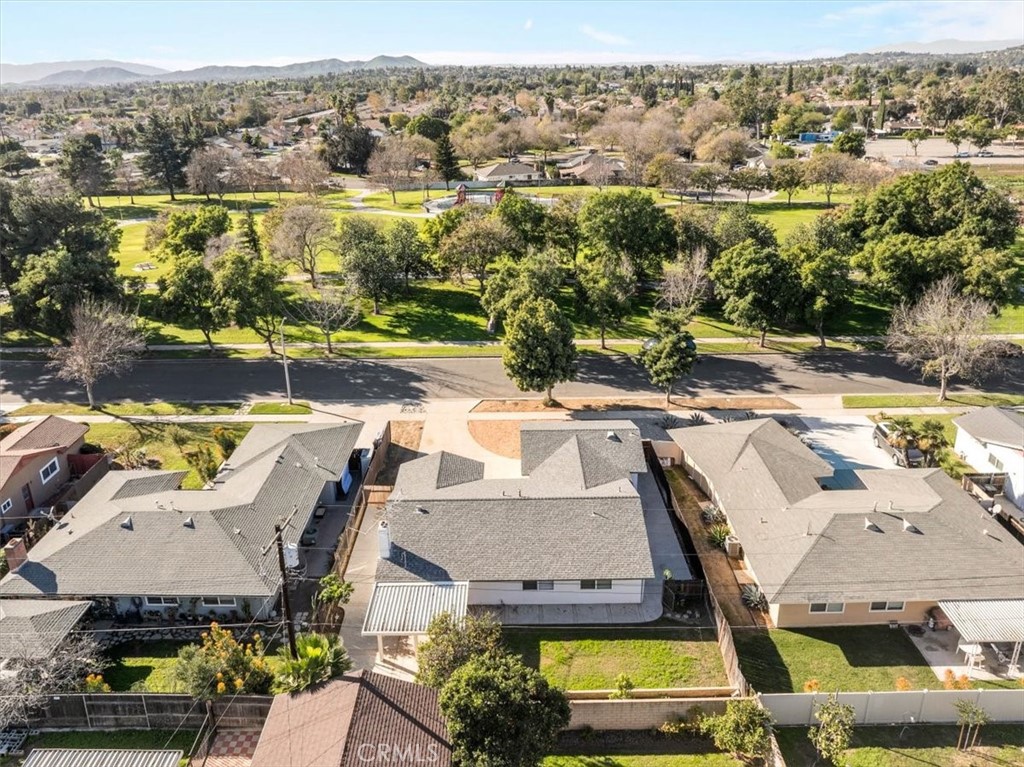 6240 Wiehe Avenue Riverside, CA 92506 - Photo 33 of 47 an aerial view of a house with a lake view