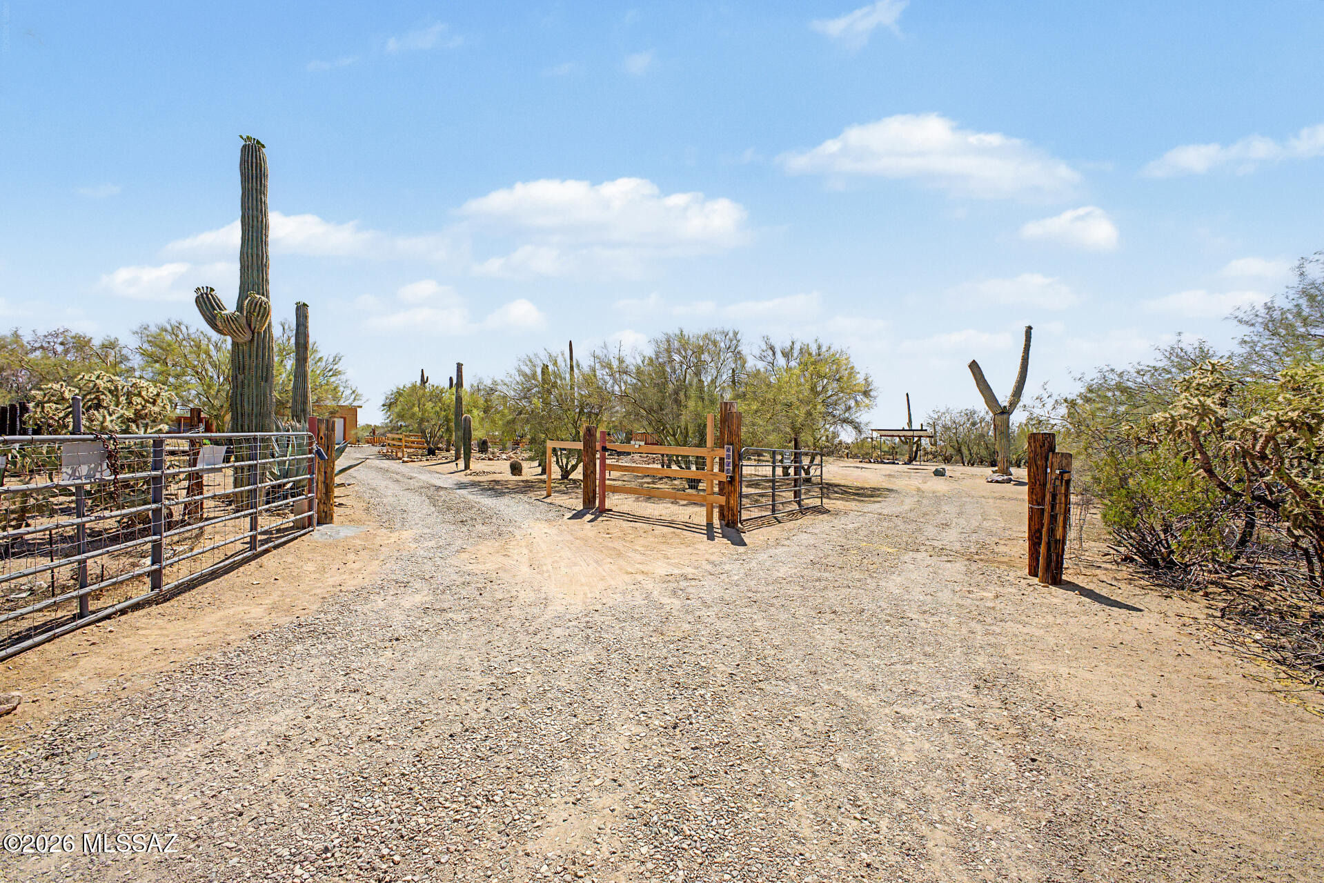 6225 North Van Ark Road Tucson, AZ 85743 - Photo 7 of 45 Driveway coming in the gate