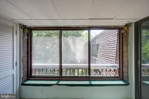 a view of a room with window