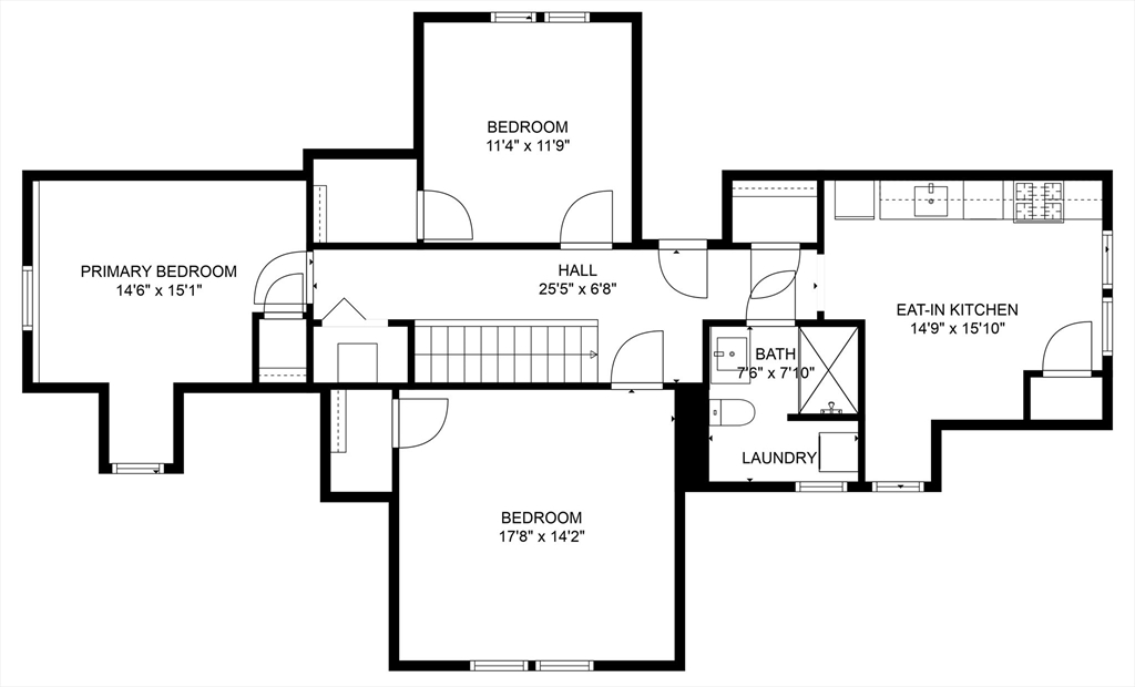 5 Chauncy Street, Unit 3 Cambridge, MA 02138 - Photo 10 of 11 a picture of a floor plan