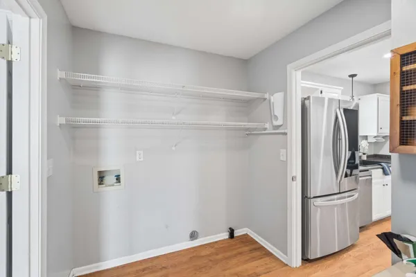 a view of a walk in closet