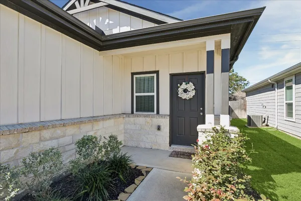 a front view of a house