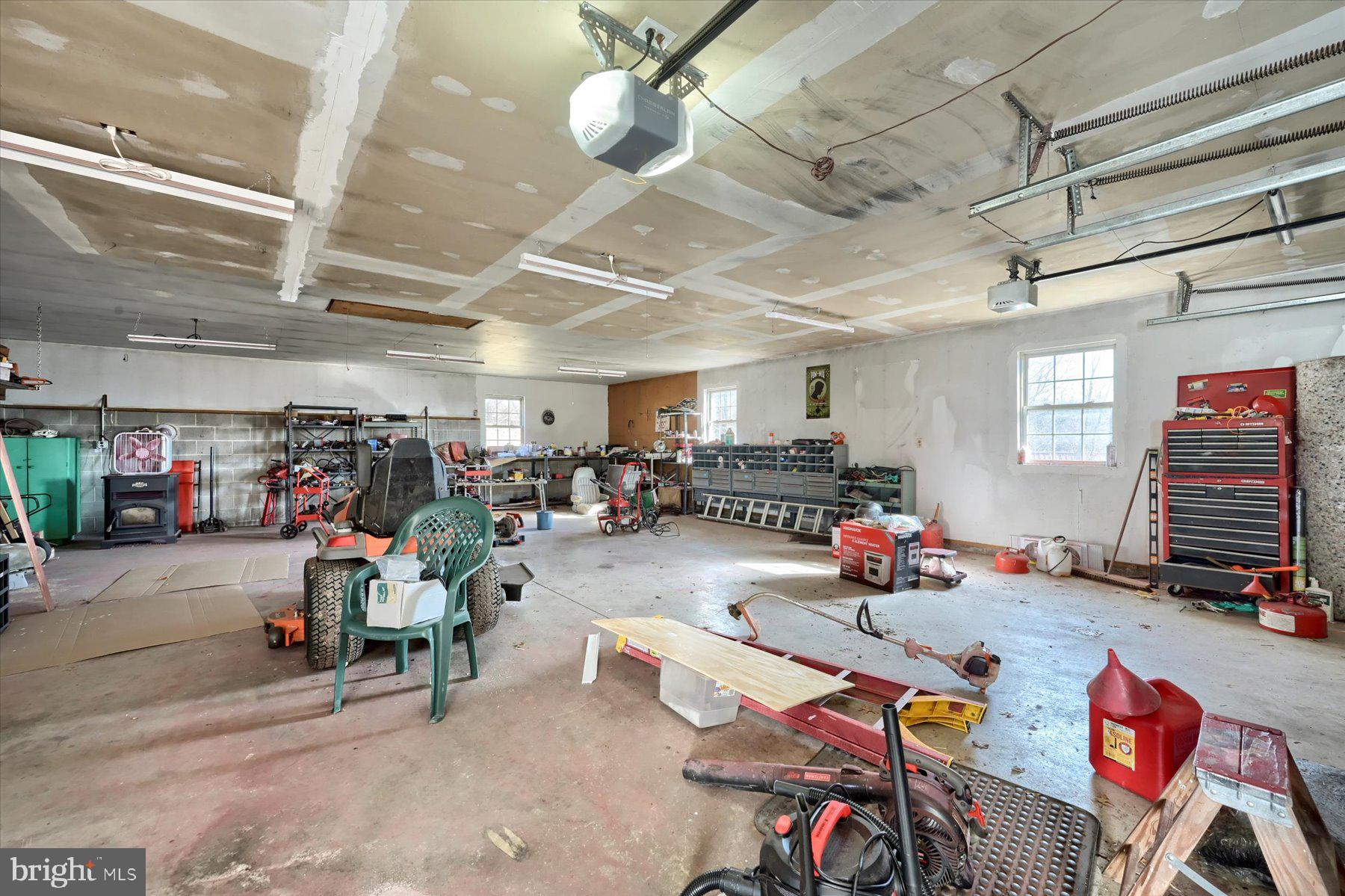 1765 County Line Road York Springs, PA 17372 - Photo 30 of 36 4+ Car Garage heated with pellet stove