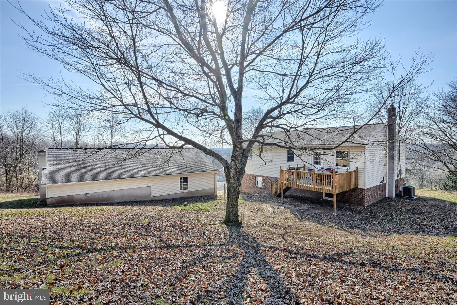 Back view of the property