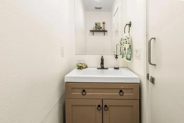 a view of bathroom with a sink