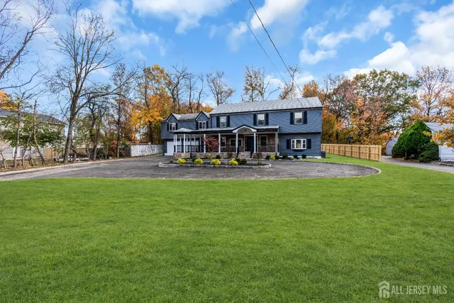 a view of a porch with wooden floor