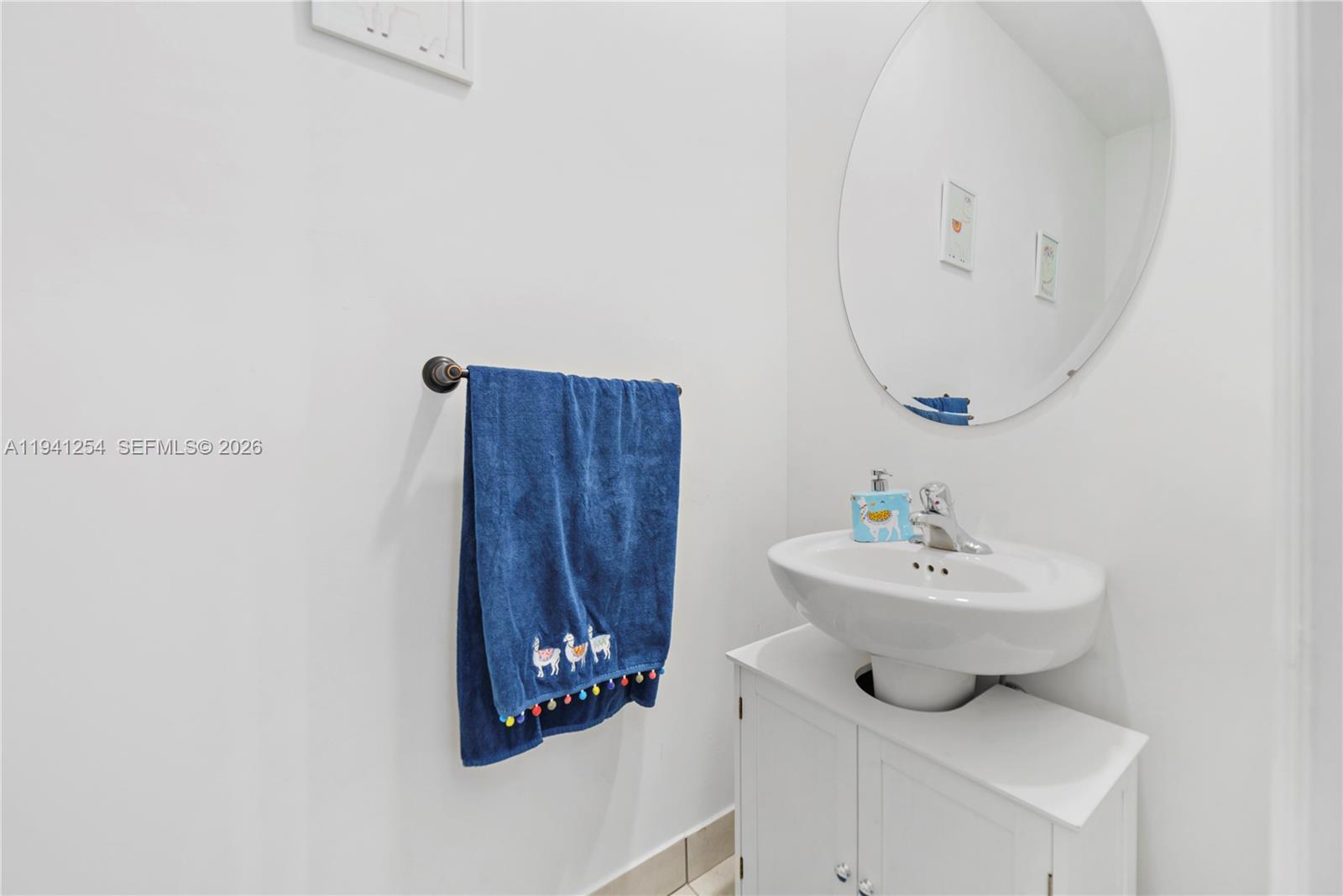 11805 Southwest 245 Terrace Homestead, FL 33032 - Photo 30 of 37 a bathroom with a sink mirror and vanity