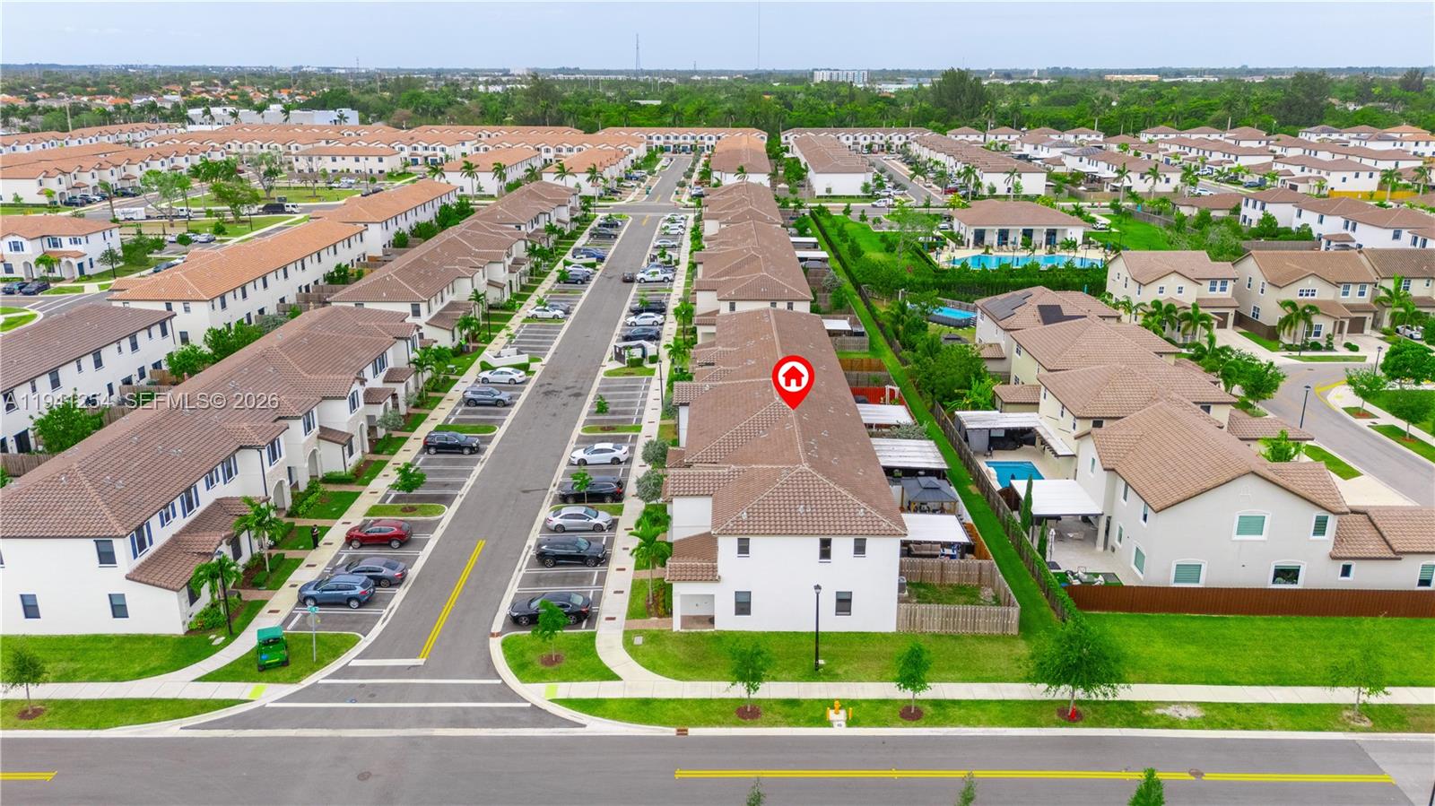 11805 Southwest 245 Terrace Homestead, FL 33032 - Photo 32 of 37 an aerial view of multiple house