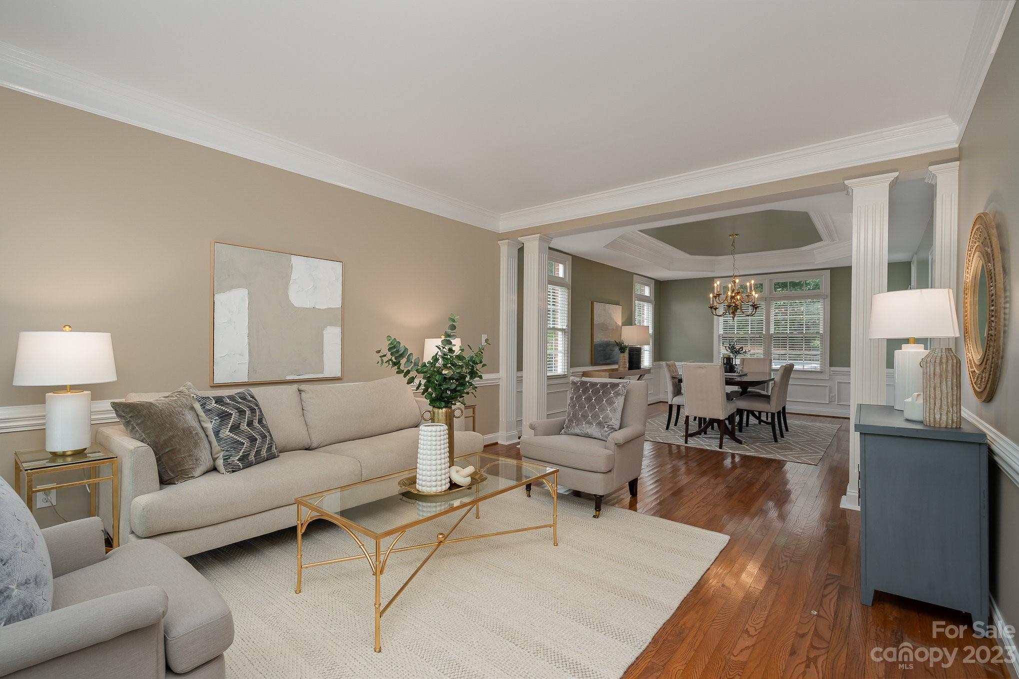 230 Sardis Pointe Road Matthews, NC 28105 - Photo 17 of 42 a living room with furniture and a couch