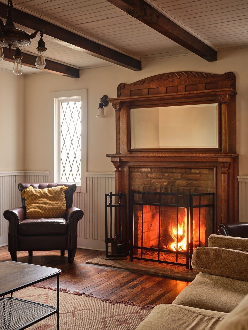 6415 Pinewood Road Nunnelly, TN 37137 - Photo 33 of 83 a living room with furniture and a fireplace