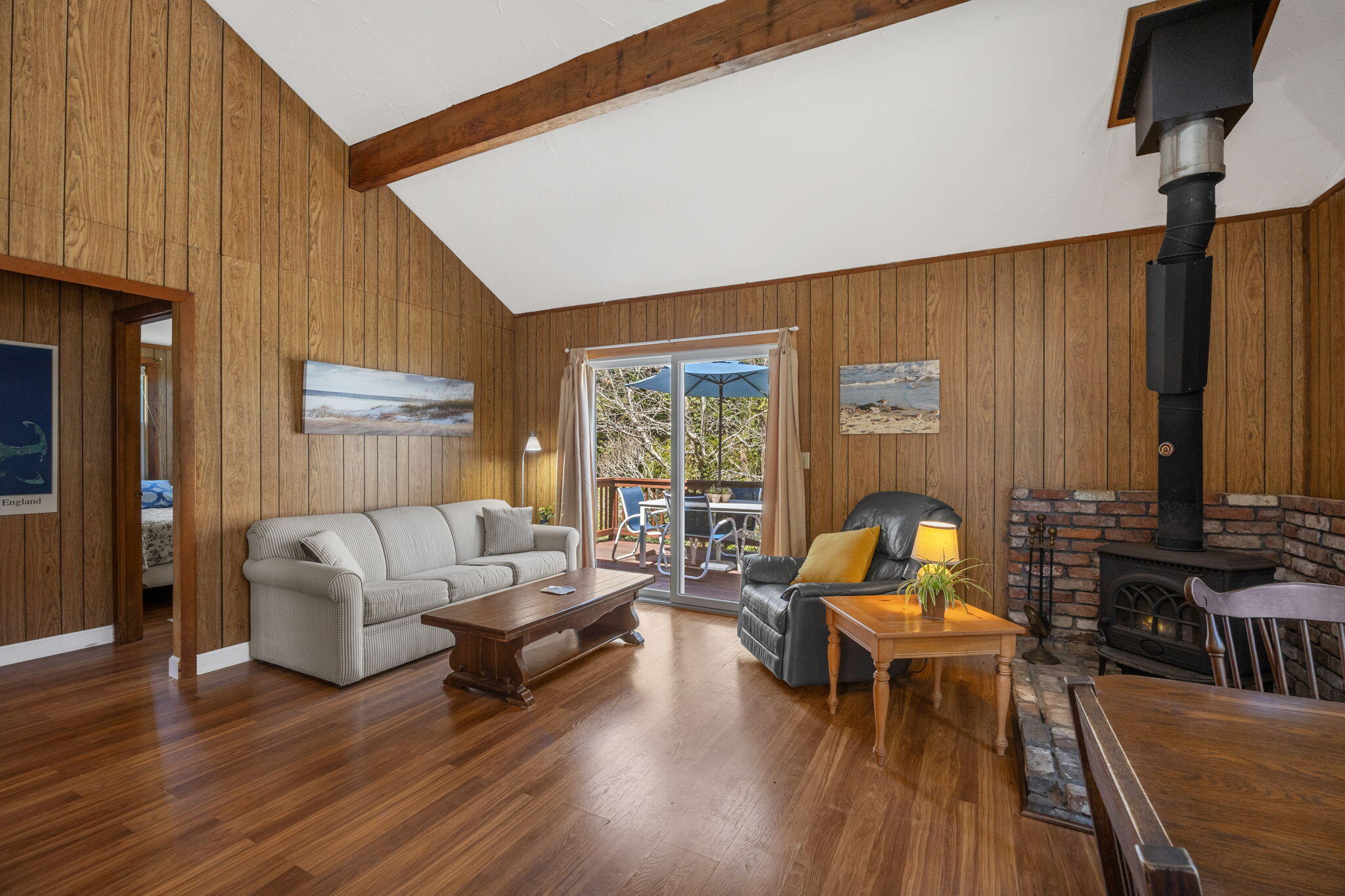60 Long Avenue, Unit A Wellfleet, MA 02667 - Photo 9 of 28 a living room with furniture and wooden floor