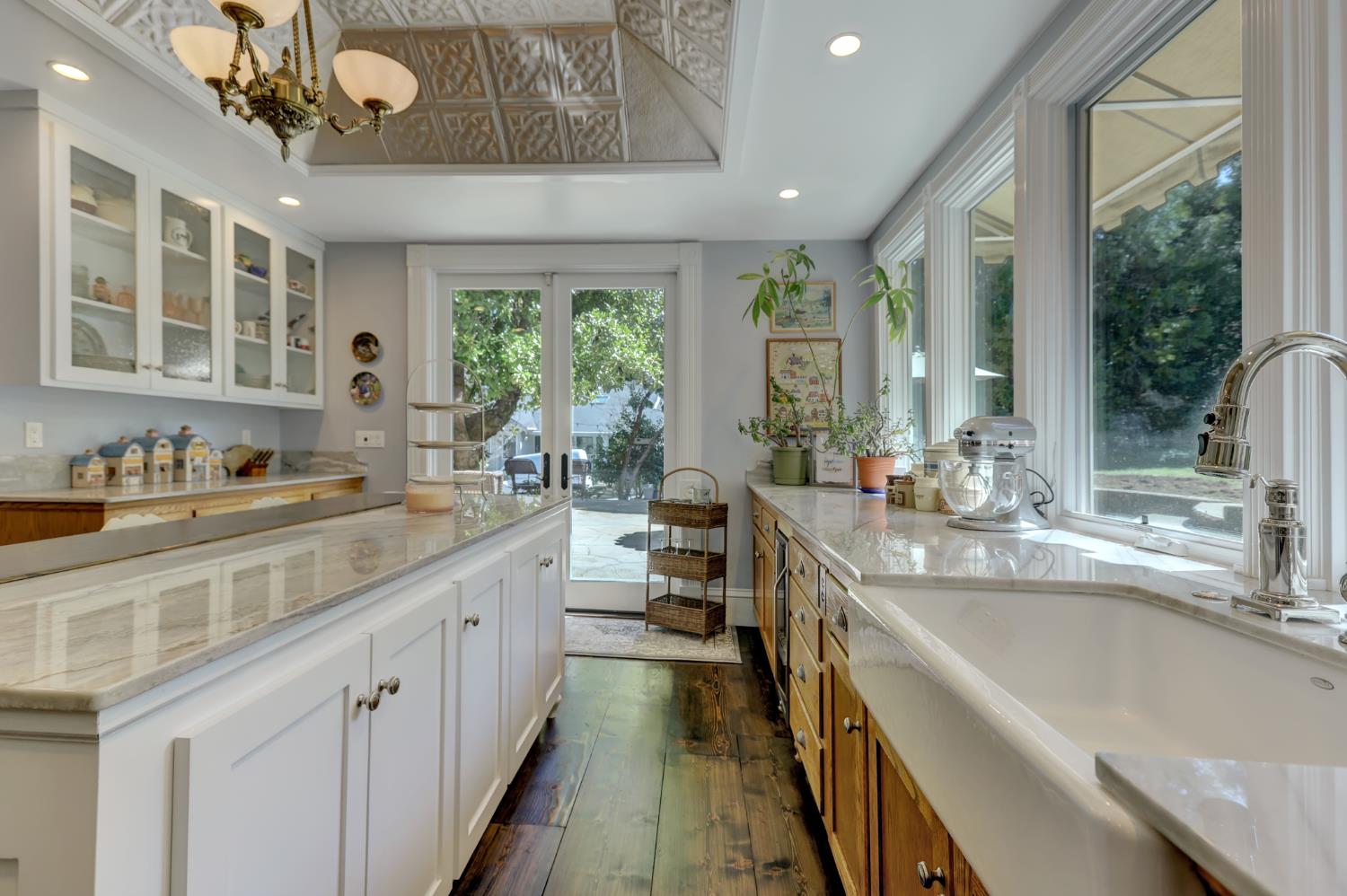 203 Prospect Street Nevada City, CA 95959 - Photo 16 of 95 French doors lead out to the large concrete patio for summer dining