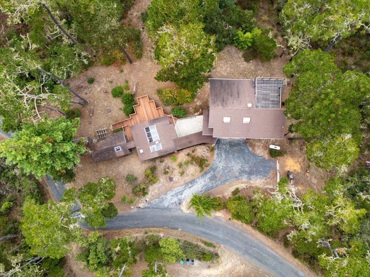 73 Mt Devon Road Carmel Highlands, CA 93923 - Photo 84 of 88 an aerial view of a house with a yard