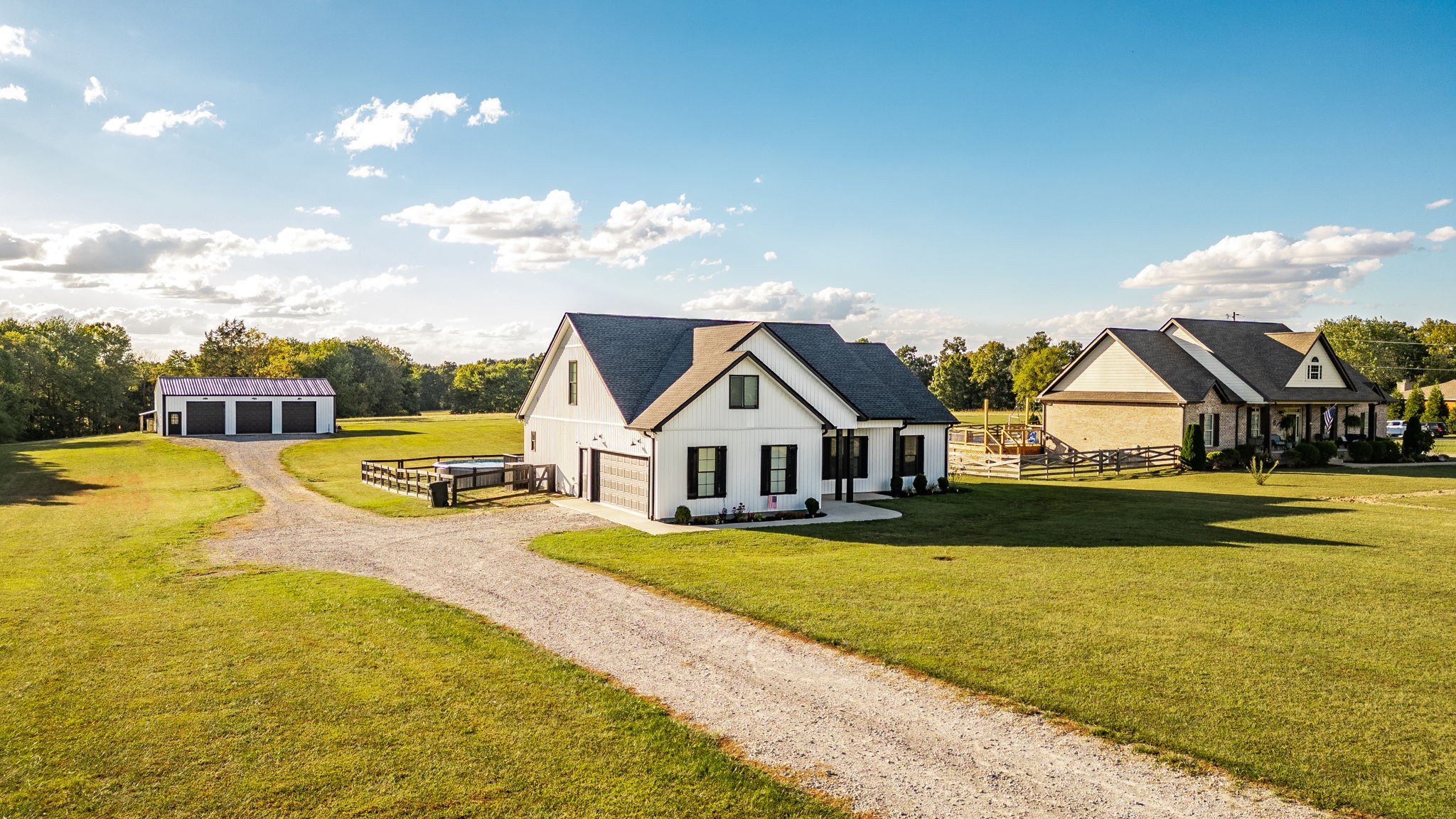 721 New Deal Potts Road Cottontown, TN 37048 - Photo 70 of 73 a view of a house with swimming pool and yard