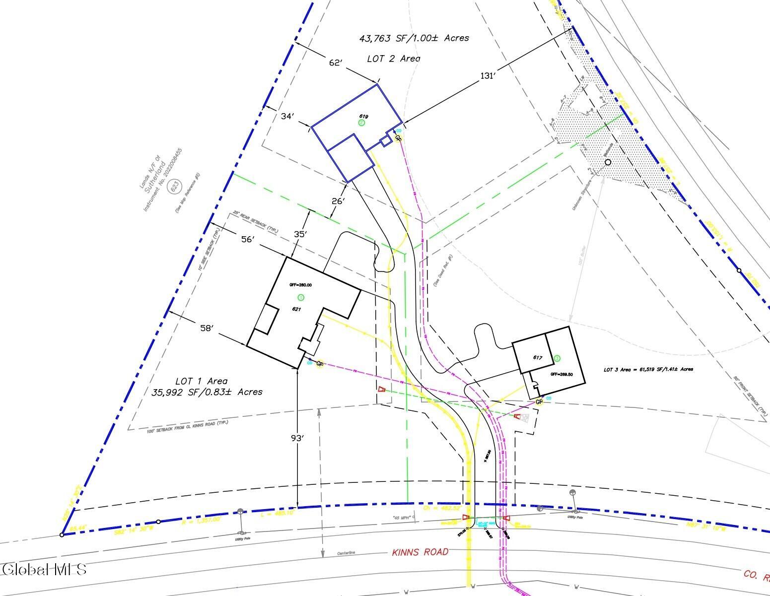 Lot #1 Kinns Road Clifton Park, NY 12065 - Photo 3 of 5 Kinns Rd Site Plan