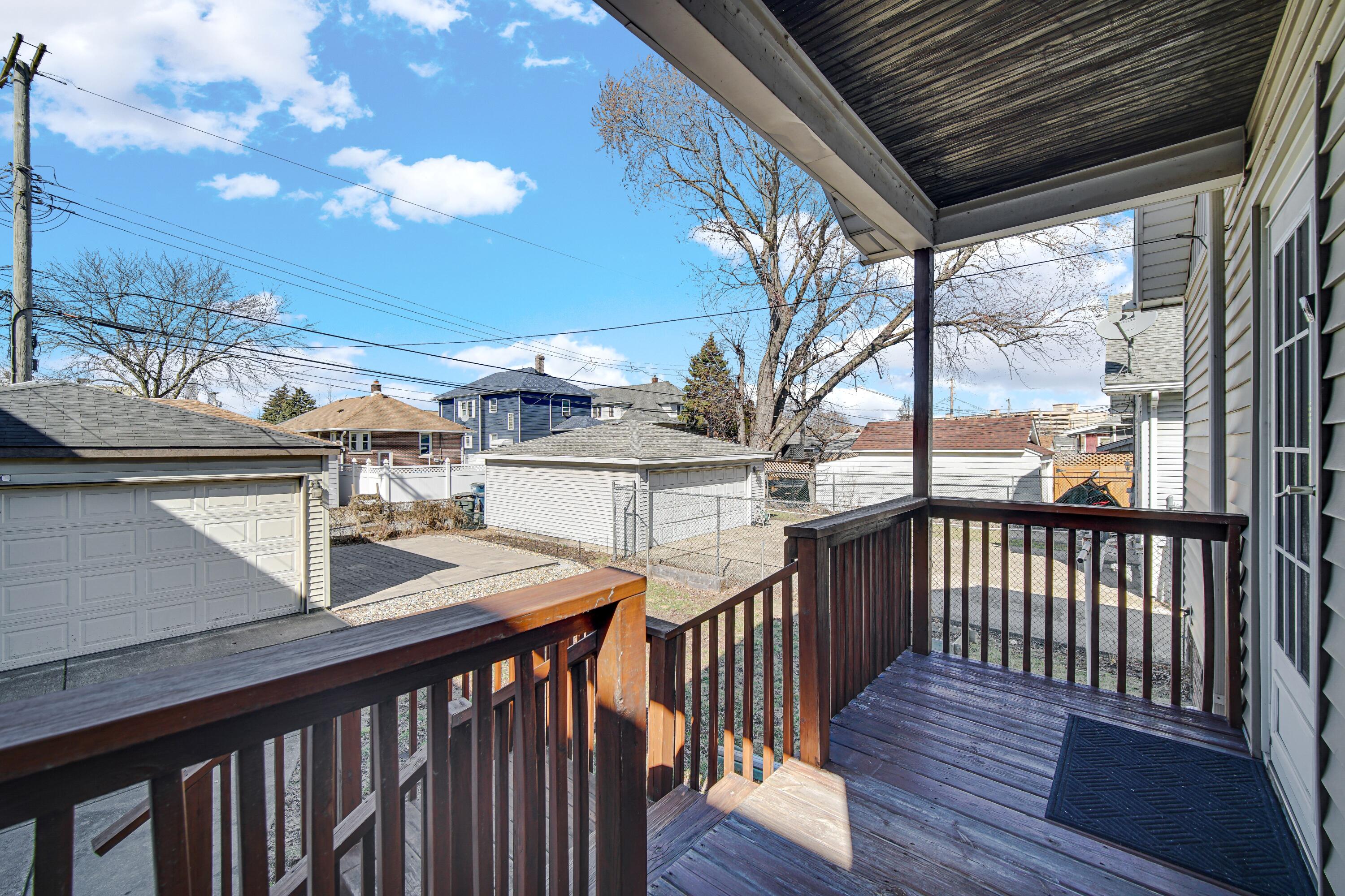 1346 Stanton Avenue Whiting, IN 46394 - Photo 17 of 19 a view of balcony with wooden floor