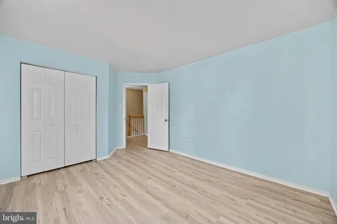 a view of a big room with wooden floor